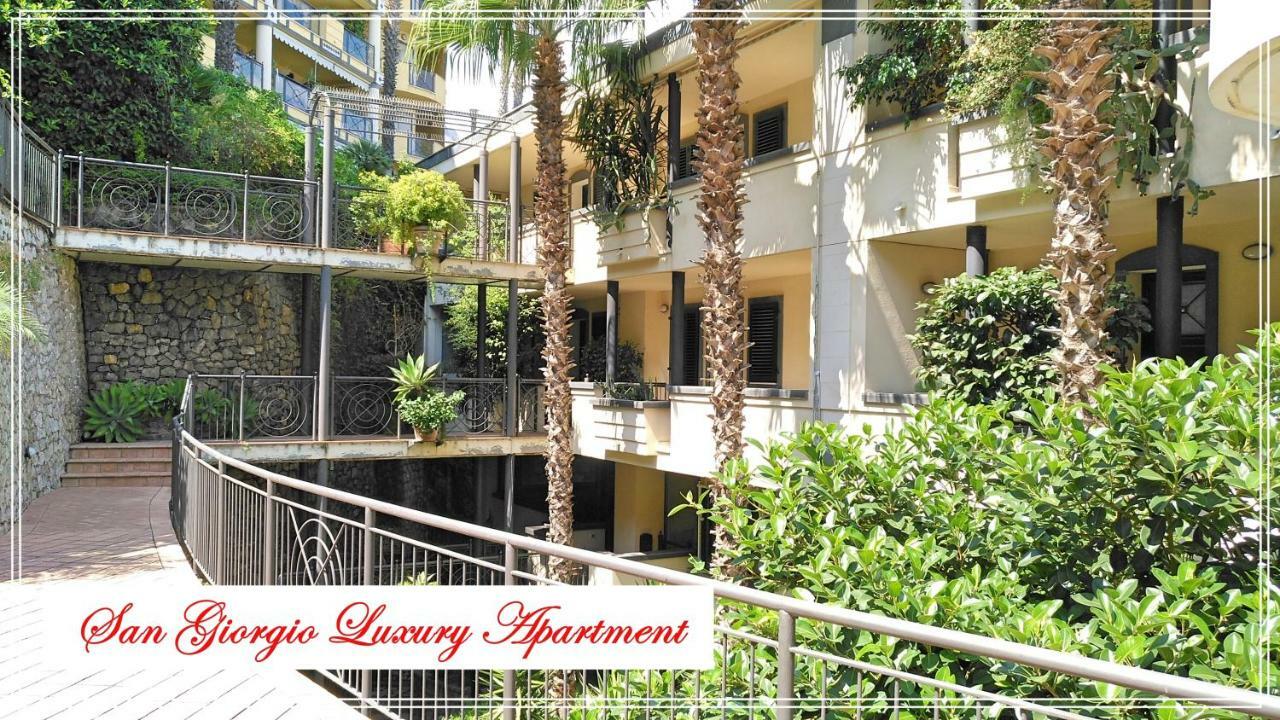 San Giorgio Luxury Apartment Taormina-Panoramic Pool & Parking Space Exterior foto